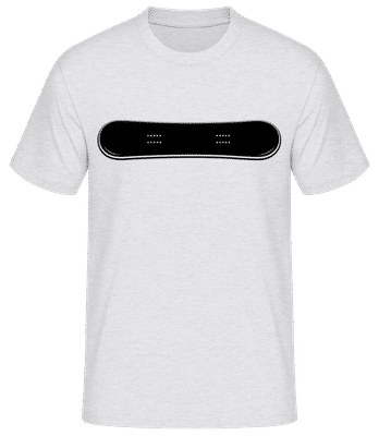 Snowboard - Männer Basic T-Shirt - Grau meliert - Vorne