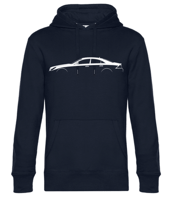 'Mercedes CLS C219' Silhouette - Sweat à capuche premium Unisexe - Bleu marine - Devant
