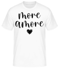 More Amore - Men's Basic T-Shirt - White - Front