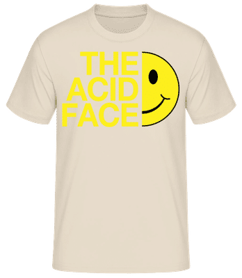 The Acid Face - Männer T-Shirt B&C - Creme - Vorne