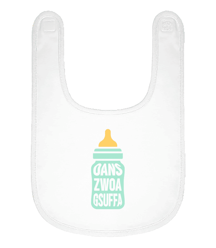 Vorschau: Baby Gsuffa - Baby Bio Lätzchen - Weiß - Vorne