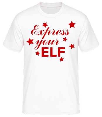 Express Your Elf - T-shirt standard Homme - Blanc - Devant