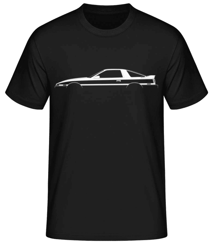 Preview: 'Toyota Supra A70' Silhouette - Men's Basic T-Shirt - Black - Front