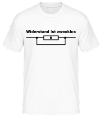 Widerstand Ist Zwecklos Physik · Männer T-Shirt B&C