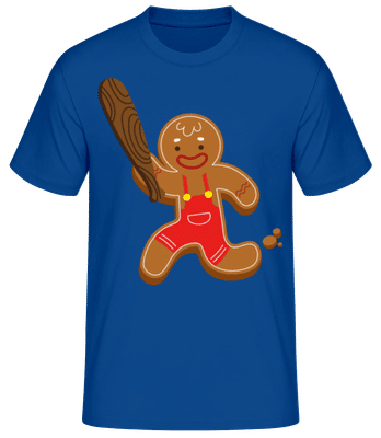 Pain d’épices avec jambe fouettée - T-shirt standard Homme - Bleu royal - Devant