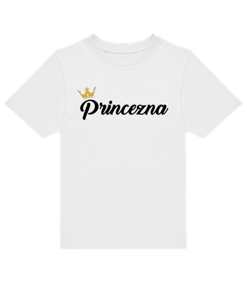 Princezna - Dětské tričko B&C - Bílá - Napřed