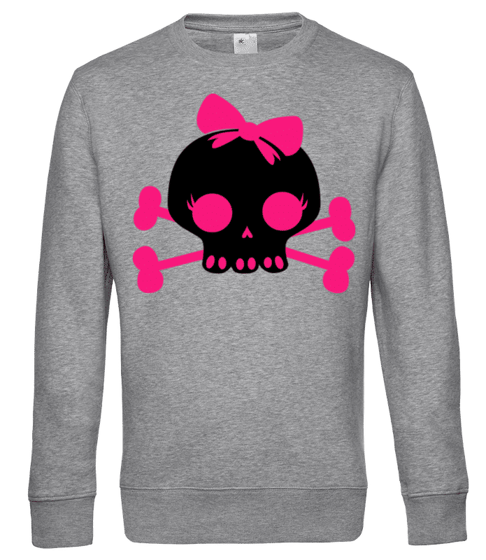 Preview: Emo Skull Pink Loop - Men's standard sweatshirt - Heather grey - Front