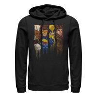 Marvel - Group Shot Dread Panels - Unisex Hoodie - Black - Front