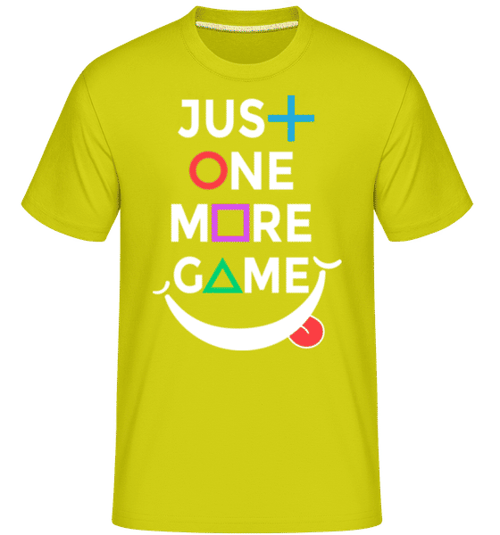 Preview: Just One More Game -  Shirtinator Men's T-Shirt - Lime - Front