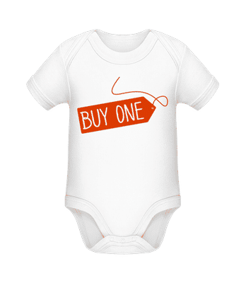 Twin Buy One - Body manches courtes bio - Blanc - Devant