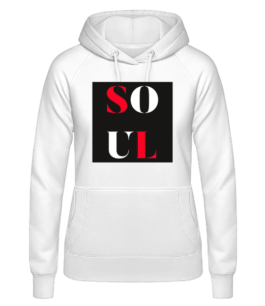 Aperçu: Soul Mate - Sweat à capuche Femme - Blanc - Devant
