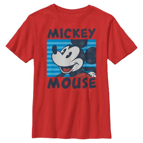 Aperçu: Disney - Mickey Mouse - Mickey Mouse Mickeys Stripes - Enfant T-shirt - Rouge - Devant Aperçu: Disney - Mickey Mouse - Mickey Mouse Mickeys Stripes - Enfant T-shirt - Rouge - Devant