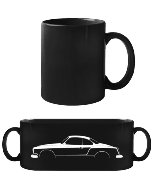 Aperçu: 'Volkswagen Karmann-Ghia' Silhouette  - Tasse Noire - Noir - Devant