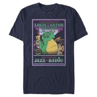 Disney - La Princesa Tiana y el Sapo - Louis Rockadile - Hombres Camiseta - Marino - delante