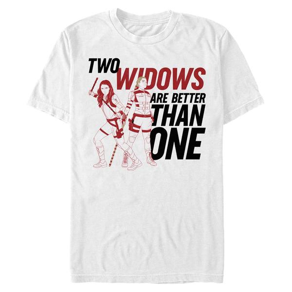 Aperçu: Marvel - Black Widow - Skupina Two Widows - Homme T-shirt - Blanc - Devant