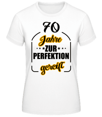 70 Jahre Gereift - Frauen Basic T-Shirt - Weiß - Vorne