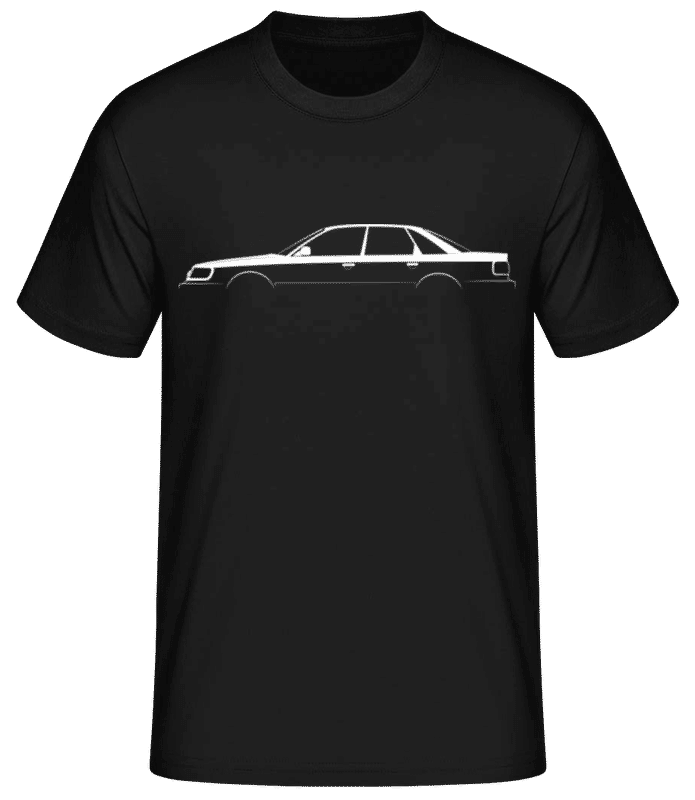 Vista previa: 'Audi S6 (C4)' Silhouette - Camiseta básica para hombre - Negro - delante
