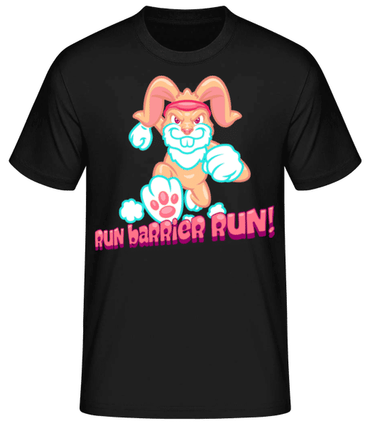 Aperçu: Run Barrier Run - T-shirt standard Homme - Noir - Devant
