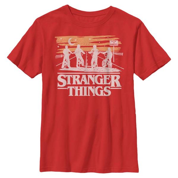 Aperçu: Netflix - Stranger Things - Skupina Jank Drawing - Enfant T-shirt - Rouge - Devant