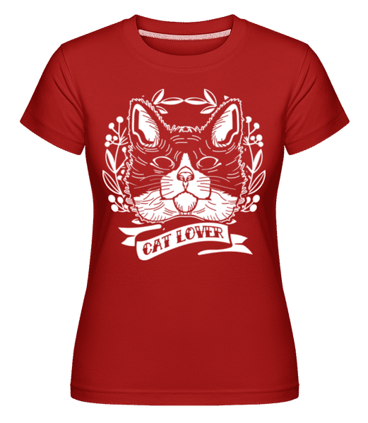Preview: Cat Lover -  Shirtinator Women's T-Shirt - Red - Front