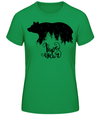 Papa Bear - Dámské tričko B&C - Irish green - Napřed