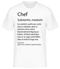 Chef Quatsch Duden Hoch · Männer Basic T-Shirt