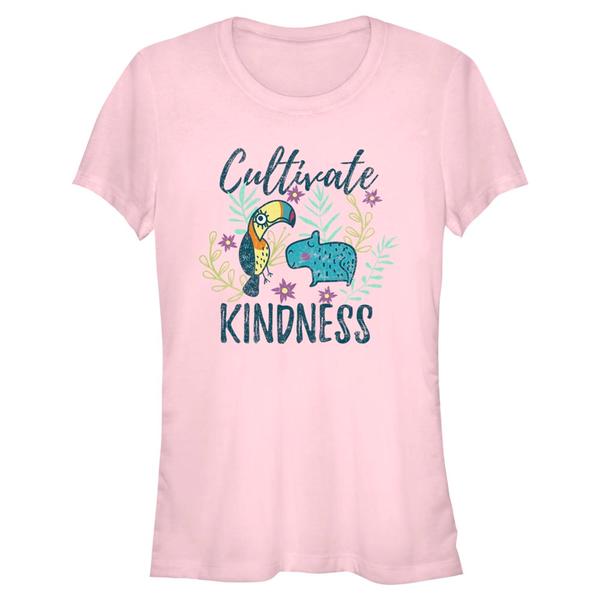 Aperçu: Disney - Encanto - Logo Kindness - Femme T-shirt - Rose - Devant