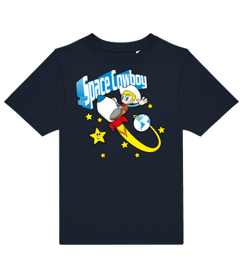 Space Cowboy - Detské tričko B&C - Namornícka modrá - Predné