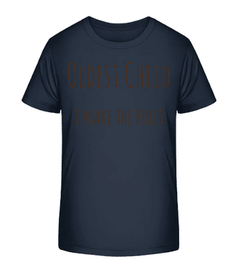 Oldest Child - T-shirt bio Enfant Stanley Stella 2.0 - Bleu marine - Devant