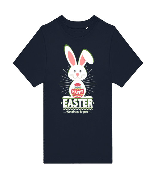 Aperçu: Happy Easter Logo White - T-shirt homme B&C - Bleu marine - Devant