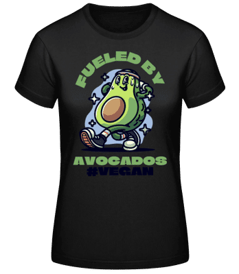 Fueled By Avocados - Dámske basic tričko - Čierna - Predné