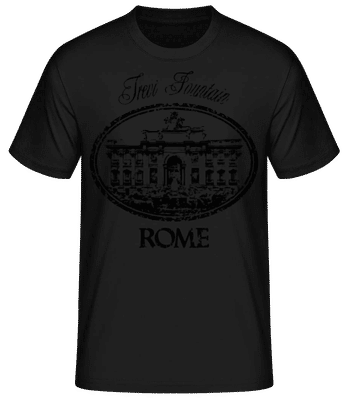 Rome Italy 2 - Pánske basic tričko - Čierna - Predné