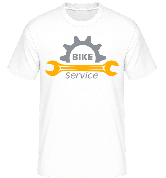 Aperçu: Bike Service -  T-Shirt Shirtinator homme - Blanc - Devant
