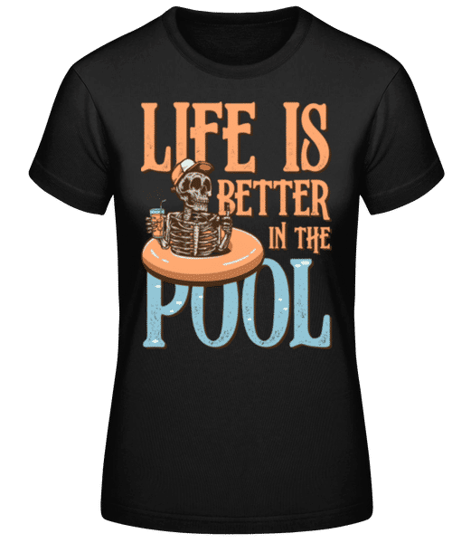 Aperçu: Better In The Pool - T-shirt standard Femme - Noir - Devant