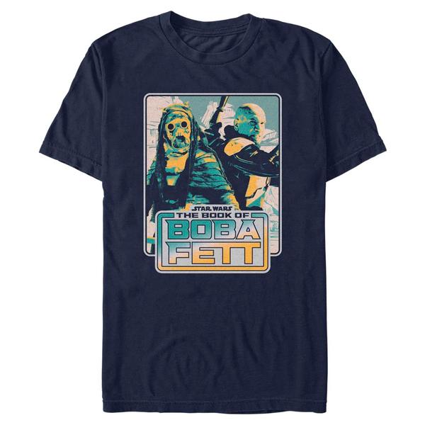 Aperçu: Star Wars - Le Livre de Boba Fett - Skupina No Jabba No Wonga - Homme T-shirt - Bleu marine - Devant