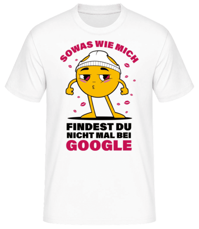 Vorschau: Nicht Mal Bei Google - Männer Basic T-Shirt - Weiß - Vorne