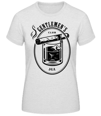 Gentlemen's Club Team JGA Schwarz - Frauen T-Shirt B&C - Grau meliert - Vorne