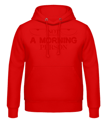 Not A Morning Person 1 - Pánska mikina - Červená - Predné