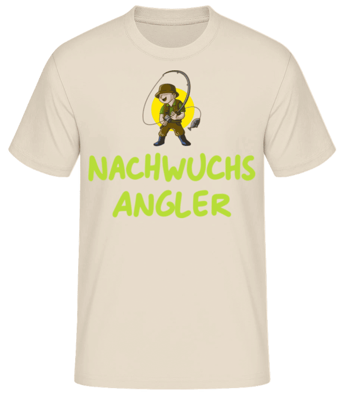 Vorschau: Nachwuchs Angler - Männer Basic T-Shirt - Creme - Vorne