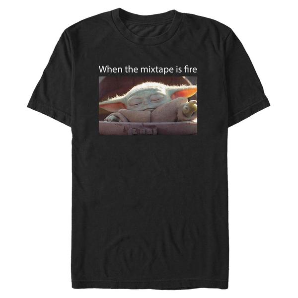 Aperçu: Star Wars - The Mandalorian - The Child Fire Mixtape - Homme T-shirt - Noir - Devant