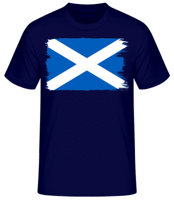 Country Flag Scotland - Men's Basic T-Shirt - Navy - Front