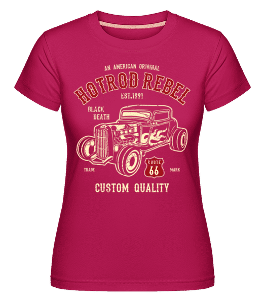 Preview: Hot Rod Rebel -  Shirtinator Women's T-Shirt - Magenta - Front