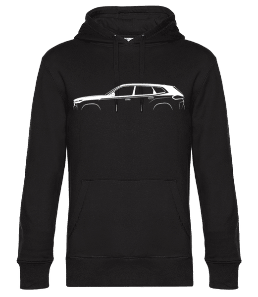 Aperçu: 'BMW XM' Silhouette - Sweat à capuche premium Unisexe - Noir - Devant