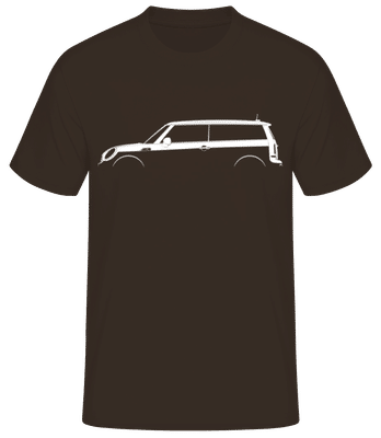 'Mini Cooper Clubman (R55)' Silhouette - T-shirt standard Homme - Marron - Devant