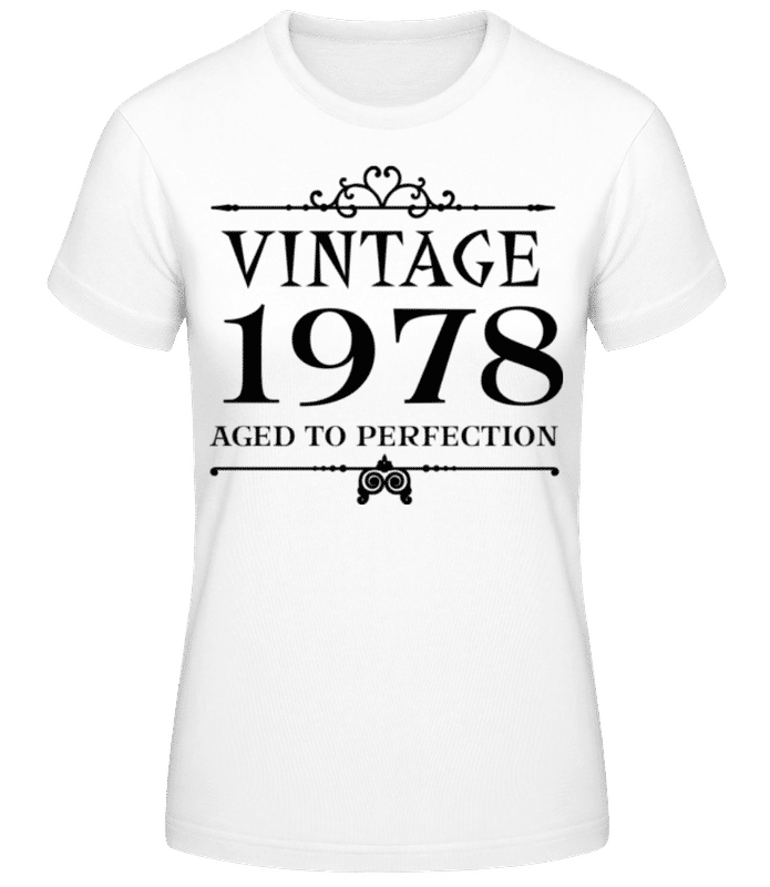 Vorschau: Vintage 1978 Perfection - Frauen Basic T-Shirt - Weiß - Vorne