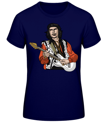 Che Guevara Hendrix - Dámské basic tričko - Namořnická modrá - Napřed