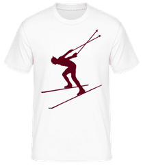 Skifahrer Braun · Männer T-Shirt B&C