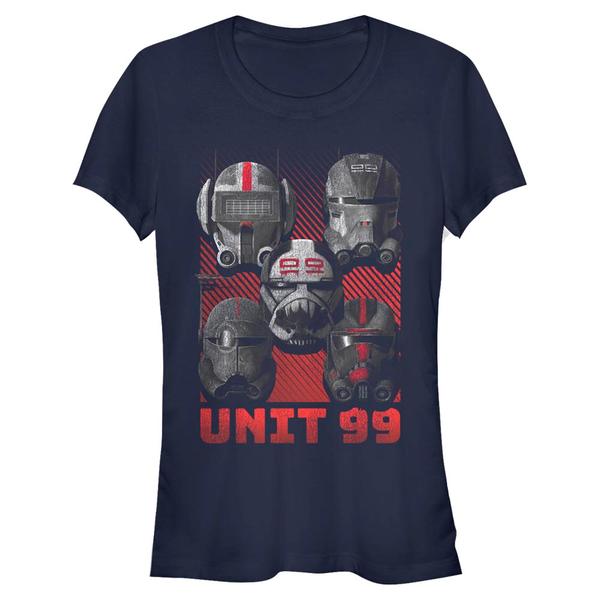 Vorschau: Star Wars - The Bad Batch - Portrait Unit 99 - Frauen T-Shirt - Marine - Vorne