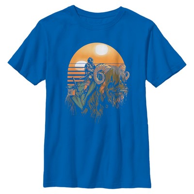 Star Wars - The Mandalorian - Skupina Bantha Riders - Kids T-Shirt - Royal blue - Front