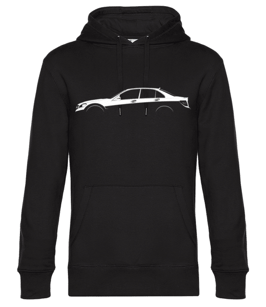 Aperçu: 'Mercedes C-Class AMG W204' Silhouette - Sweat à capuche premium Unisexe - Noir - Devant